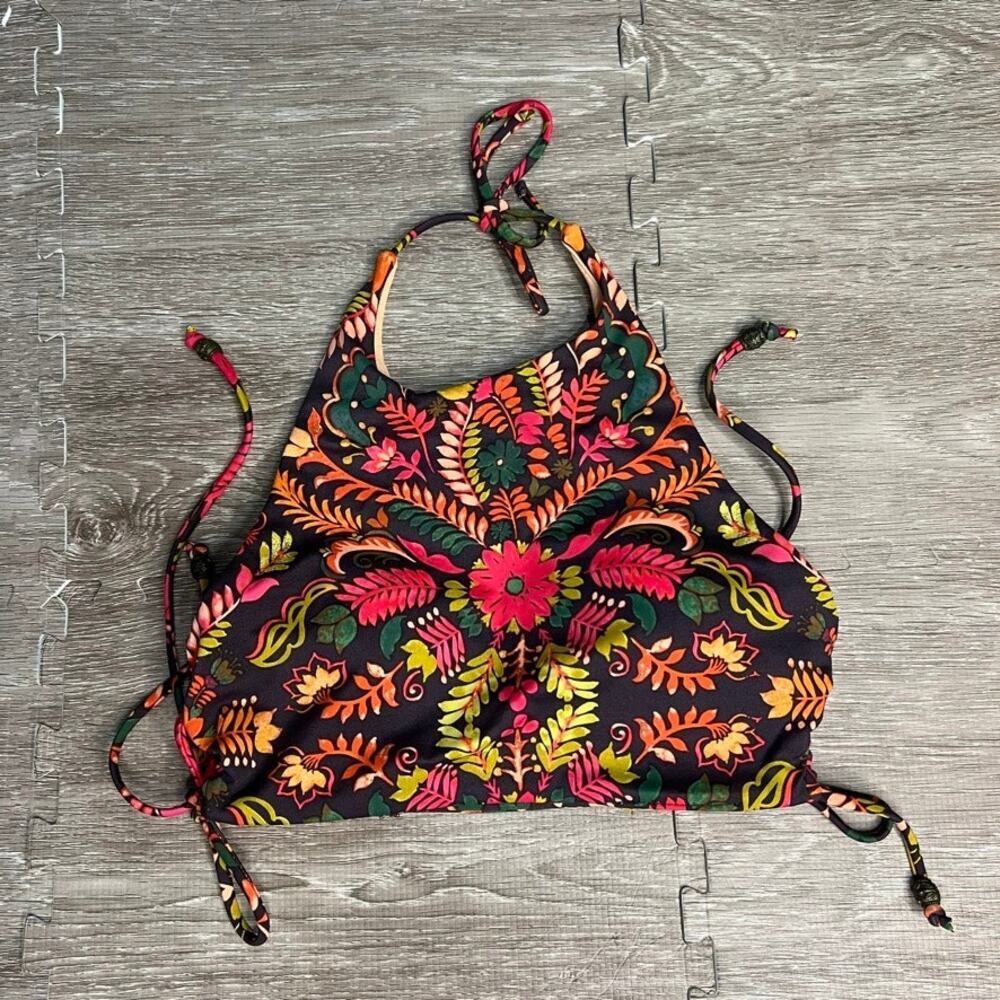 Altar'd State Women's Paisley Floral Bikini Top Size Small Multicolor‎